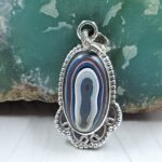 Fordite 1" 925 Sterling Silver Pendant (REXT106-26)