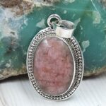 Ruby 1.25" 925 Sterling Silver Pendant (REXT53-17)