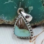 Bio Chrysoprase 0.75" 925 Sterling Silver Pendant (RS56-134)