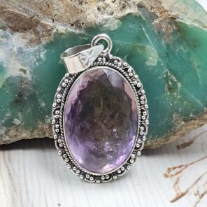 Ametrine 1.5" 925 Sterling Silver Pendant (REXT107-42)