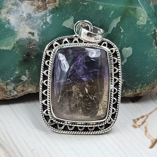 Ametrine 1.25" 925 Sterling Silver Pendant (REXT107-13)