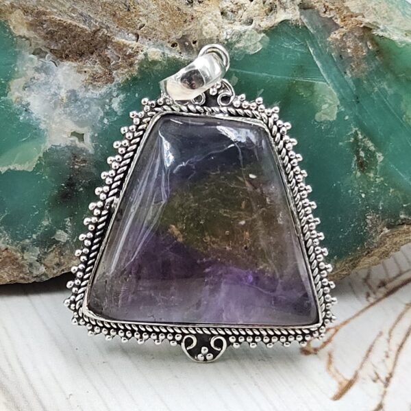 Ametrine 1.5" 925 Sterling Silver Pendant (REXT107-12)