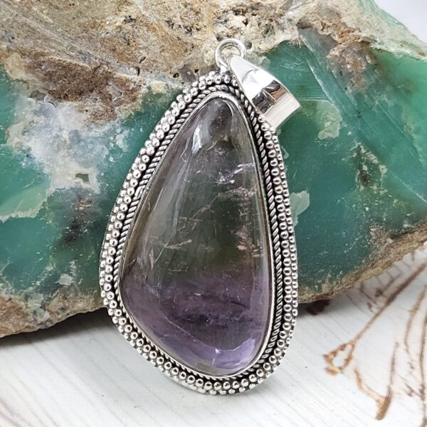 Ametrine 1.5" 925 Sterling Silver Pendant (REXT107-9)