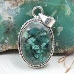 Sakota Emerald 1.25" 925 Sterling Silver Ring (REXT53-120)