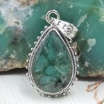 Sakota Emerald 1.25" 925 Sterling Silver Ring (REXT53-115)
