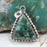 Sakota Emerald 1.25" 925 Sterling Silver Ring (REXT53-101)