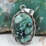 Sakota Emerald 1.5" 925 Sterling Silver Ring (REXT53-85)