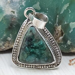 Sakota Emerald 1.25" 925 Sterling Silver Ring (REXT53-113)