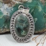 Sakota Emerald 1.5" 925 Sterling Silver Ring (REXT53-87)