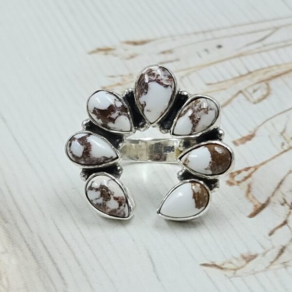 Wild Horse Jasper Naja 925 Sterling Silver Ring (REXT118-14)