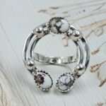 Wild Horse Jasper Naja 925 Sterling Silver Ring (REXT118-15)