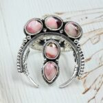 Red Rose Dahlia Naja 925 Sterling Silver Ring (REXT118-7)