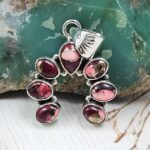 Red Rose Dahlia Naja 1.25" 925 Sterling Silver Pendant (REXT119-11)