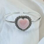 Pink Queen Conch 925 Sterling Silver Bracelet (RS69-49)