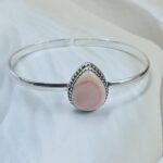 Pink Queen Conch 925 Sterling Silver Bracelet (RS69-48)