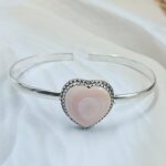 Pink Queen Conch 925 Sterling Silver Bracelet (RS69-34)