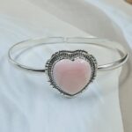 Pink Queen Conch 925 Sterling Silver Bracelet (RS69-41)