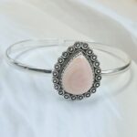 Pink Queen Conch 925 Sterling Silver Bracelet (RS69-40)