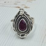 Ruby 925 Sterling Silver Poision Box Ring (REXT125-23)