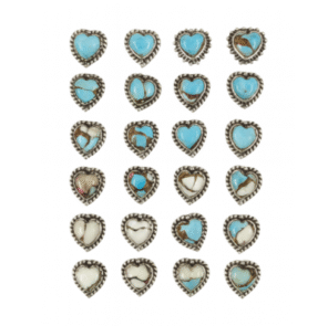 12 Pairs Bulk Lot Ice Blue Dahlia 925 Silver Stud Earrings (RS32-152)
