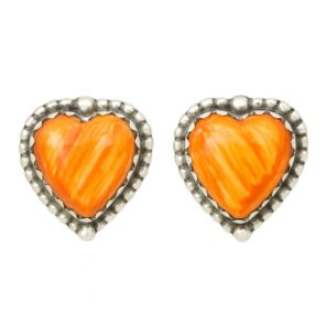 Spiny Oyster Shell 925 Sterling Silver Stud Earring (REXT61-154)