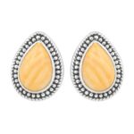 Spiny Oyster Shell 925 Sterling Silver Stud Earring (REXT61-152)