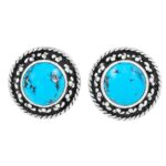 Golden Hills Turquoise  925 Sterling Silver Stud Earring (RS13-403)