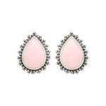 Pink Queen Conch 925 Sterling Silver Stud Earring (REXT61-155)
