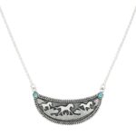 Kingman Turquoise 18" 925 Sterling Silver Southwest Necklace (REXT120-1)
