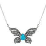 Kingman Turquoise 18" 925 Sterling Silver Southwest Necklace (REXT120-4)