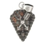 Plain 1.25" 925 Sterling Silver Southwest Penadnt (REXT121-7)