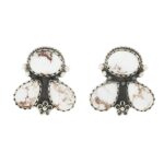 Wild Horse Jasper 925 Sterling Silver Stud Earrings (REXT122-1)