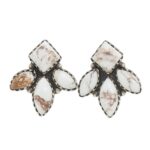 Wild Horse Jasper 925 Sterling Silver Stud Earrings (REXT122-23)