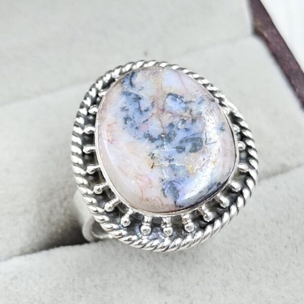 Australian Opal US 7 925 Sterling Silver Ring (REXT19-225) - Image 2