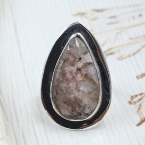 Lepidolite US 9 925 Sterling Silver Ring (REXT19-226)