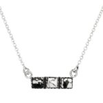 White Buffalo Turquoise 18″ 925 Sterling Silver Necklace (RS10-346)