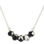 White Buffalo Turquoise 18″ 925 Sterling Silver Necklace (RS10-350)