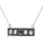 White Buffalo Turquoise 18″ 925 Sterling Silver Necklace (RS10-349)