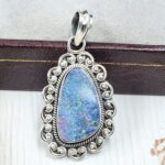 Australian Opal 1.25" 925 Sterling Silver Pendant (REXT21-71)