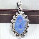 Australian Opal 1.25" 925 Sterling Silver Pendant (REXT21-76)