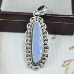 Australian Opal 1.25" 925 Sterling Silver Pendant (REXT21-85)