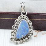 Australian Opal 1.25" 925 Sterling Silver Pendant (REXT21-62)