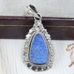 Australian Opal 1.25" 925 Sterling Silver Pendant (REXT21-120)