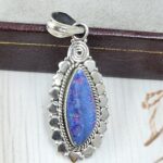 Australian Opal 1.25" 925 Sterling Silver Pendant (REXT21-116)
