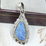 Australian Opal 1.25" 925 Sterling Silver Pendant (REXT21-114)
