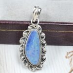 Australian Opal 1.25" 925 Sterling Silver Pendant (REXT21-107)