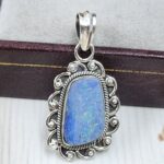 Australian Opal 1.25" 925 Sterling Silver Pendant (REXT21-104)