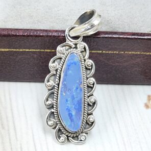 Australian Opal 1.25" 925 Sterling Silver Pendant (REXT21-99)