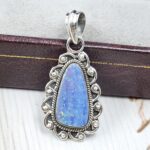 Australian Opal 1.25" 925 Sterling Silver Pendant (REXT21-91)