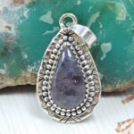 Lolite Sunstone 1.25" 925 Sterling Silver Pendant (RS13-420)